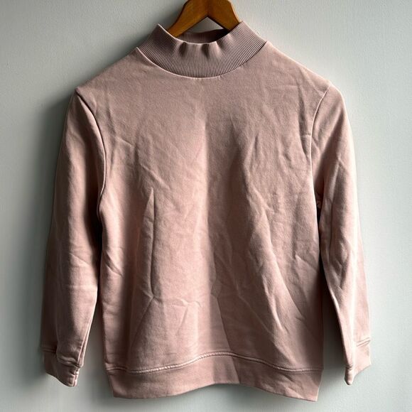 Varley Rochester Open Back Mock Neck Sweater Light Pink Sz XS - Picture 2 of 14